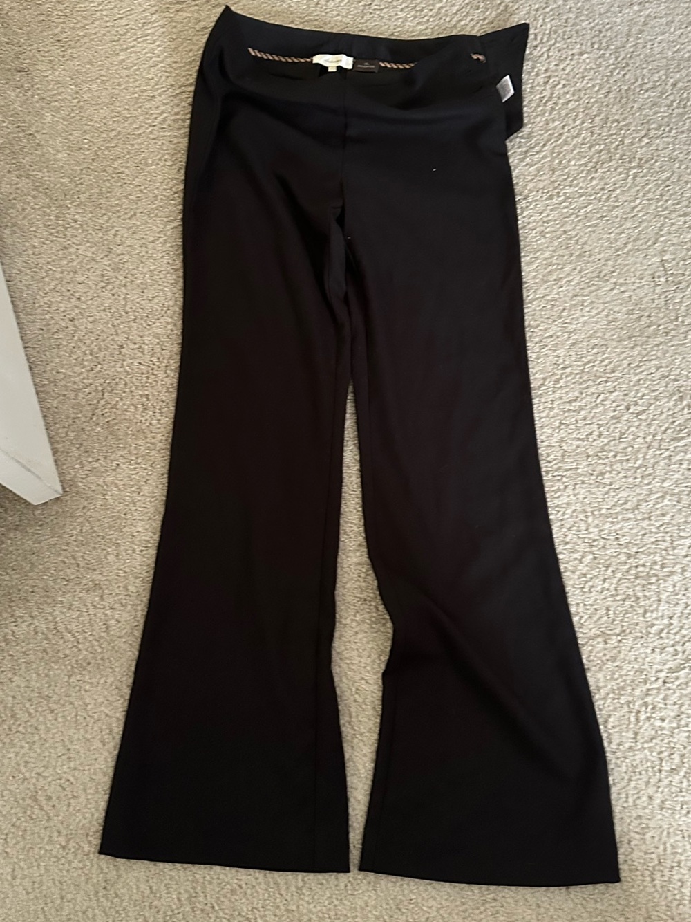 Anthropologie Black Wide-Leg Pants vintage Elevenses Y2K pants sailor buttons
